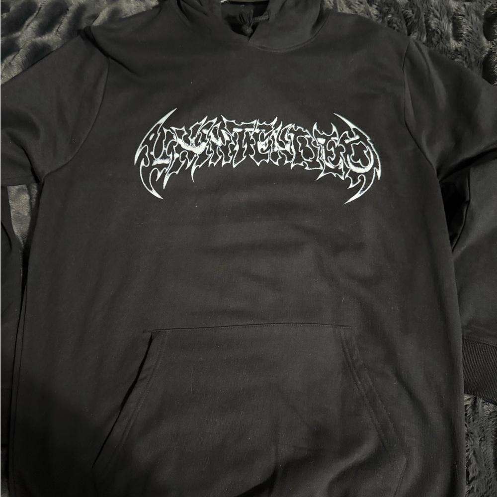Men's Black Graphic Hoodie